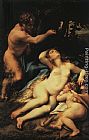 Venus and Cupid with a Satyr by Correggio